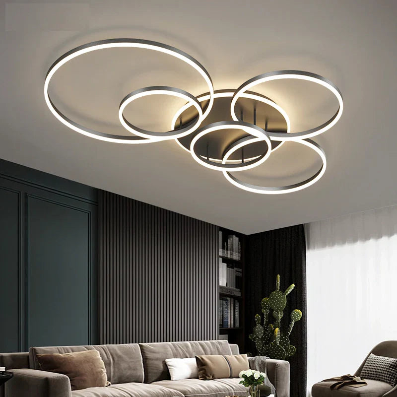 Nowoczesna lampa sufitowa czarna