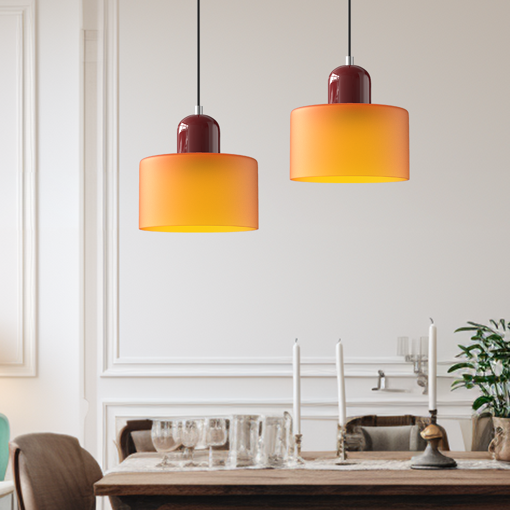Bauhaus Kreatywna szklana lampa wisząca