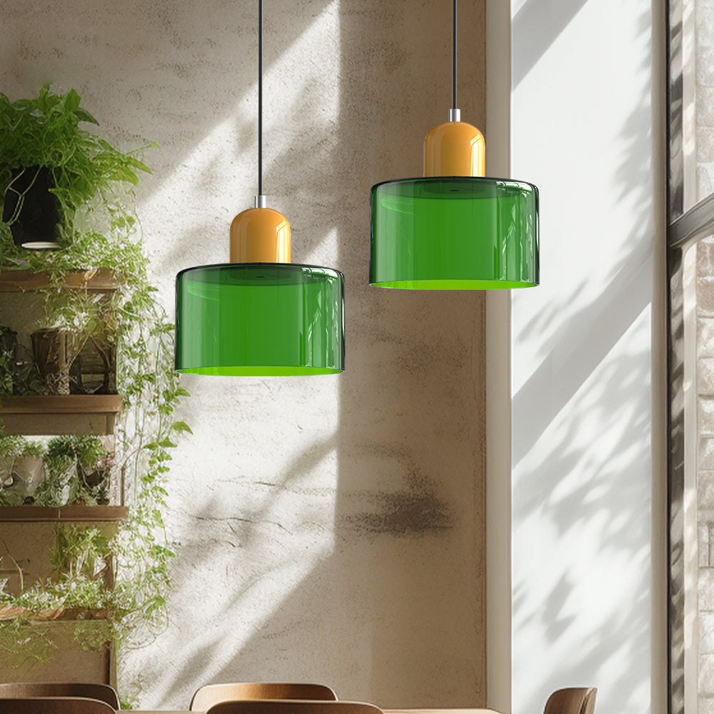 Bauhaus Kreatywna szklana lampa wisząca