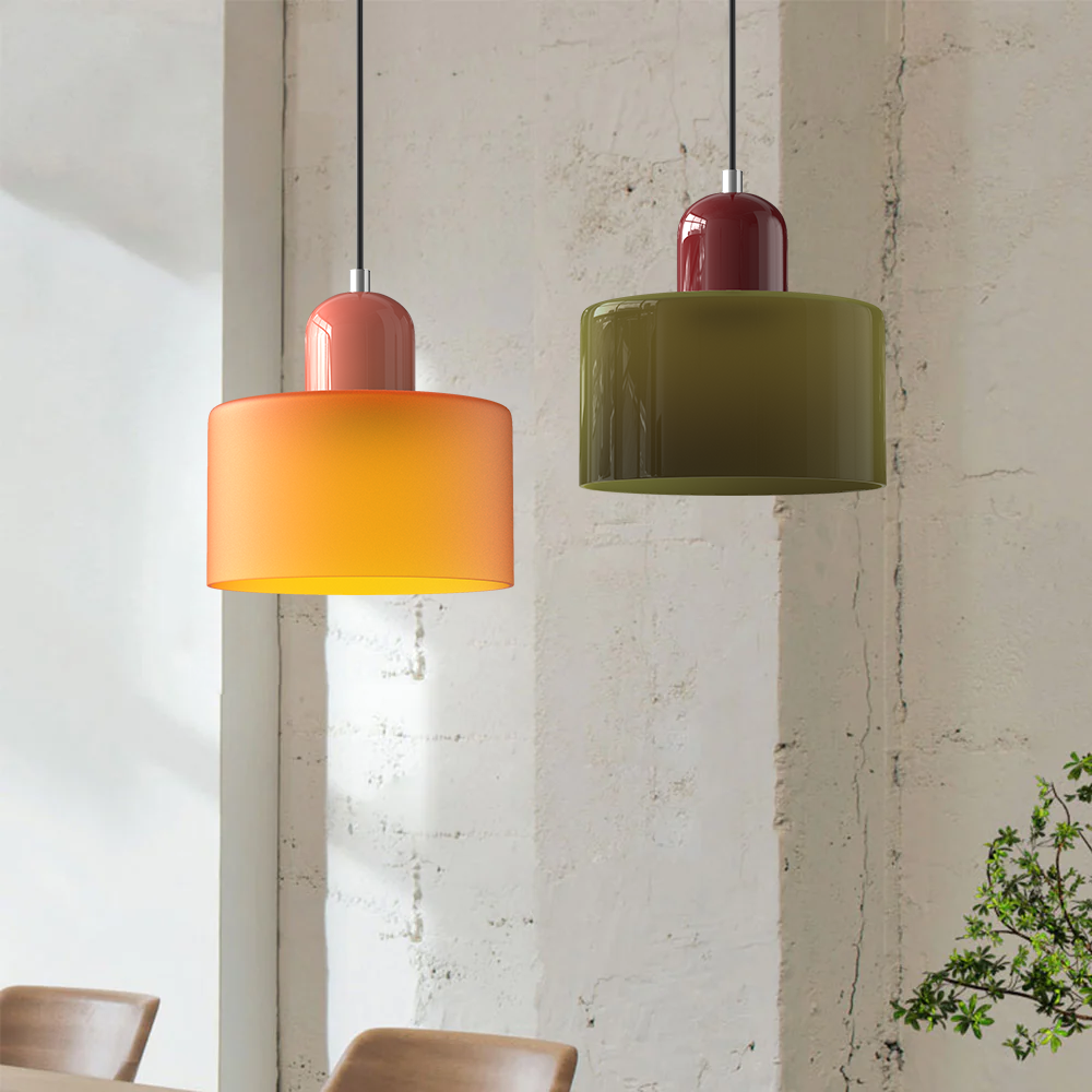 Bauhaus Kreatywna szklana lampa wisząca