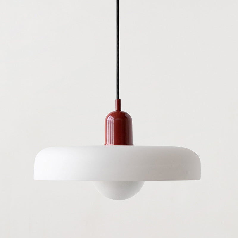 Lampa wisząca Bauhaus wykonana z kolorowego szkła