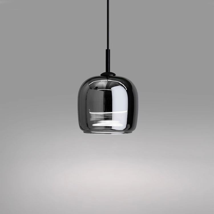 Wisząca lampa ze szkła Nordic Black